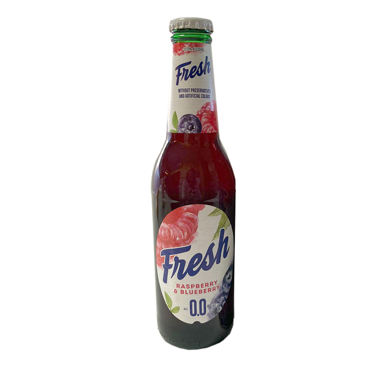 Bere Fresh Fără Alcool Raspberry&Blueberry Sticlă 0.33 L | Market Gradimex